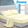 DreamZ Queen / King / Super King 4 Piece Bed Sheet Set Flat Fitted Pillowcase Deals499