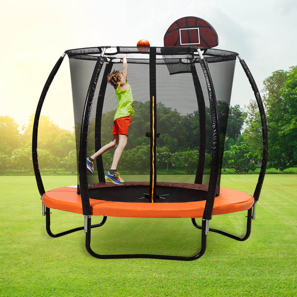 Trampoline Round Trampolines Mat Springs Net Safety Pads Cover Basketball 6FT Deals499