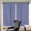 2x Blockout Curtains Panels 3 Layers with Gauze Room Darkening 300x230cm Navy Deals499