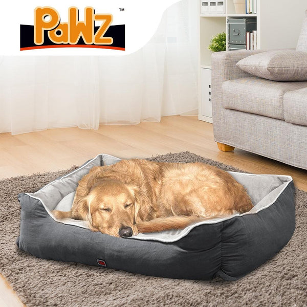 PaWz Pet Bed Mattress Dog Cat Pad Mat Puppy Cushion Soft Warm Washable 2XL Grey Deals499