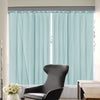 2x Blockout Curtains Panels 3 Layers with Gauze Room Darkening 300x230cm Aqua Deals499