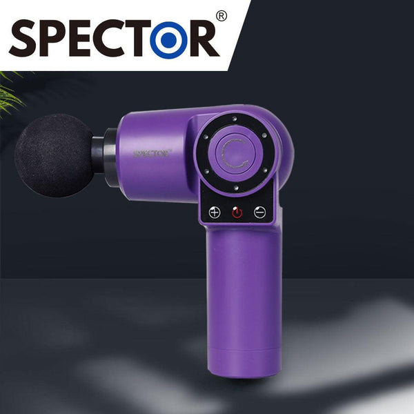 Spector Massage Gun 90°Rotatable Pocket Massager Tissue Muscle Percussion Purple Deals499