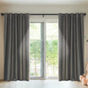 2X Blockout Curtains Blackout Curtain Bedroom Window Eyelet Grey 180CM x 213CM Deals499