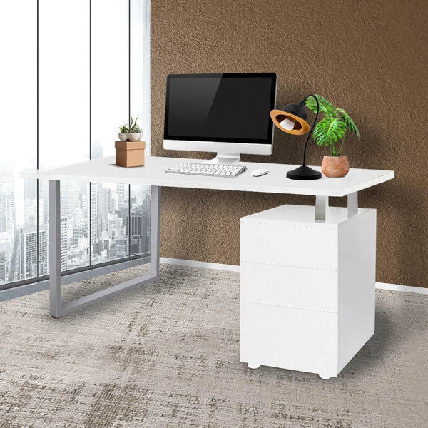 Office Computer Desk Student Laptop Study Table Home Workstation Shelf Desks White Deals499