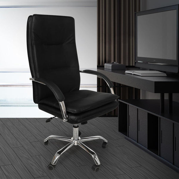 Office Chair Gaming Chairs Racing Executive PU Leather Seat Executive Computer Black Deals499