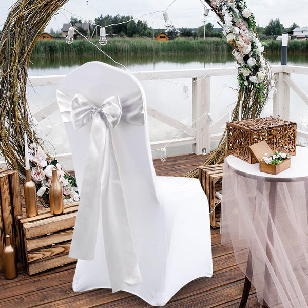 20x Satin Chair Sashes Cloth Cover Wedding Party Event Decoration Table Runner Deals499