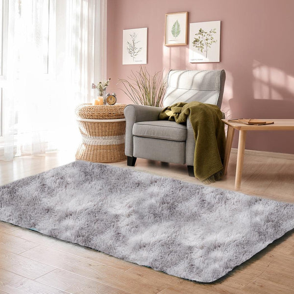 Floor Rug Shaggy Rugs Soft Large Carpet Area Tie-dyed Mystic 140x200cm Deals499