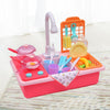 35x Kids Kitchen Play Set Dishwasher Sink Dishes Toys Cookware Pretend Play Pink Deals499