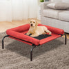 PaWz Pet Bed Heavy Duty Frame Hammock Bolster Trampoline Dog Puppy Mesh S Red Deals499