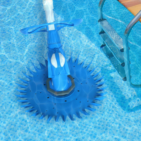 Swimming Pool Cleaner Automatic Floor Climb Wall Vacuum Hose 10M Suction Blue Deals499