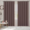 2x Blockout Curtains Panels 3 Layers Eyelet Room Darkening 240x230cm Taupe Deals499