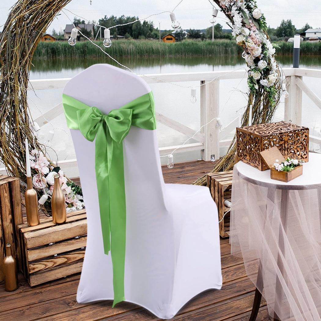 20x Satin Chair Sashes Cloth Cover Wedding Party Event Decoration Table Runner Deals499