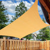 Sun Shade Sail Cloth Canopy ShadeCloth Outdoor Awning Cover Square Beige 5Mx5M Deals499