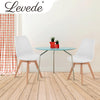 Levede 2x Retro Replica PU Leather Dining Chair Office Cafe Lounge Chairs Deals499