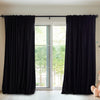 2X Blockout Curtains Curtain Blackout Bedroom 180cm x 230cm Black Deals499