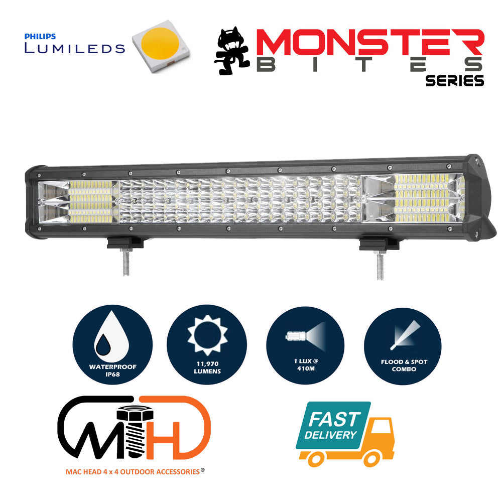 20 inch Philips LED Light Bar Quad Row Combo Beam 4x4 Work Driving Lamp 4wd Deals499