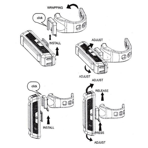 Set USB Rechargeable LED Bike Front Light headlight lamp Bar rear Tail Wide Beam Deals499