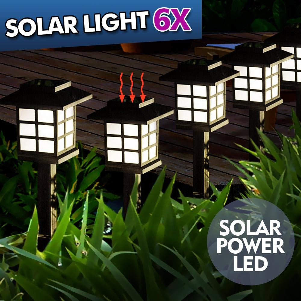 6x LED Solar Power Garden Landscape Path Lawn Lights Yard Lamp Outdoor Lighting Deals499