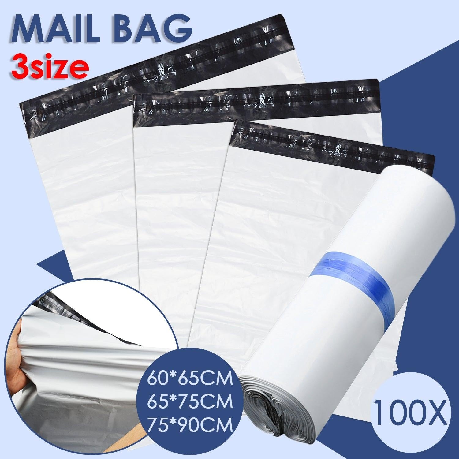 100x Poly Post Mailer Plastic Satchel Self Sealing Courier Mail Posting Bags Deals499