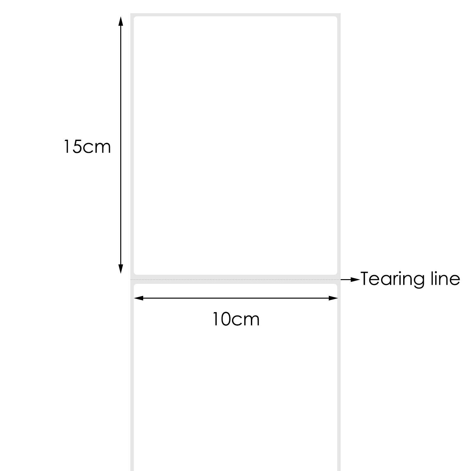 Direct Thermal 100x150mm 4x6 Printing Post Labels Roll Fastway ...