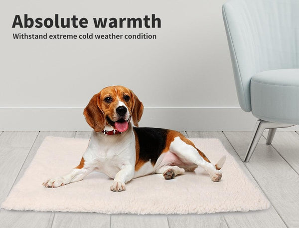 PaWz Pet Bed Dog Beds Bedding Heated Pet Bed Soft Mattress Cushion Pillow Mat L Deals499