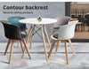 4Pcs Office Meeting Chair Set PU Leather Seats Dining Chairs Home Cafe Retro Type 1 Deals499