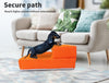 PaWz Pet Stairs Steps Ramp Portable Foldable Climbing Staircase Soft  Dog Orange Deals499